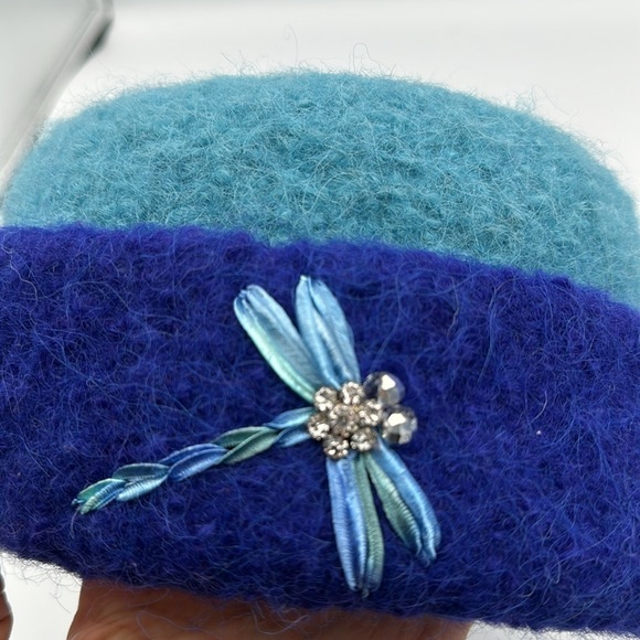 Carrie Cahill Mulligan Handmade felted wool/apalaca Dragonfly hat - Picture 7 of 7